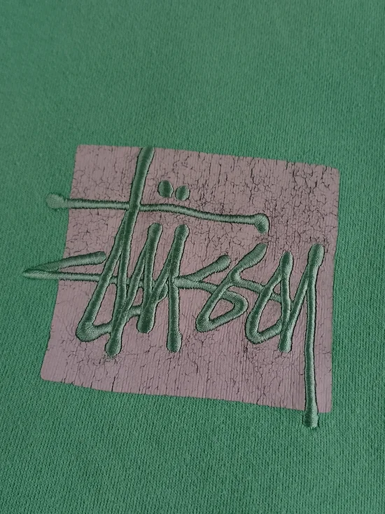 Stussy Men's Green Crewneck Sweatshirt UNISEX - Picture 4 of 11